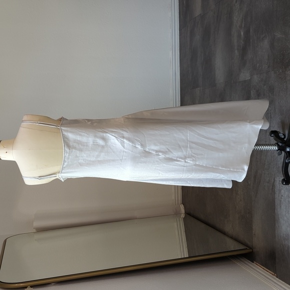 Nap Asymmetrical Hem Square Neckline Satin Slip Dress Gray M leisure luxury - Picture 2 of 9